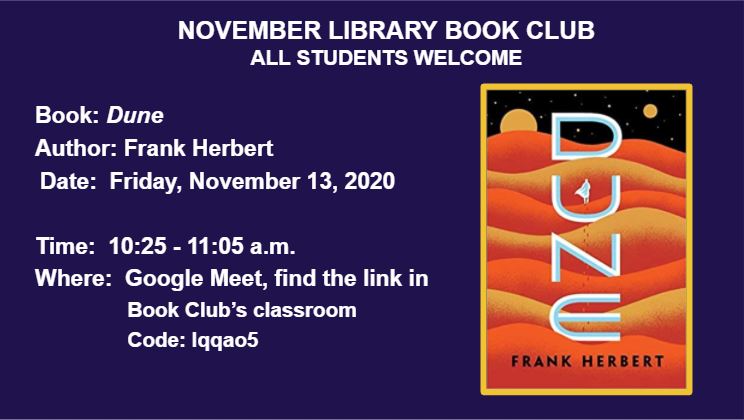 Image of November Book Club book