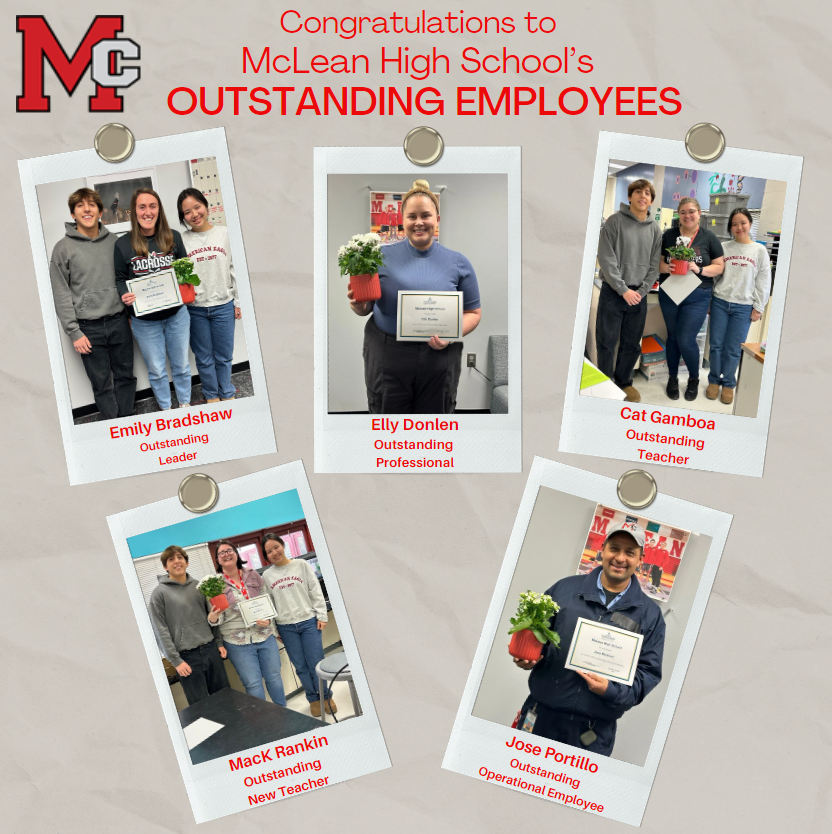 Graphic that has images of our outstanding employees holding their awards