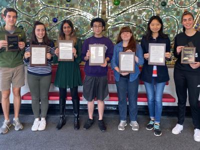 Students winning awards