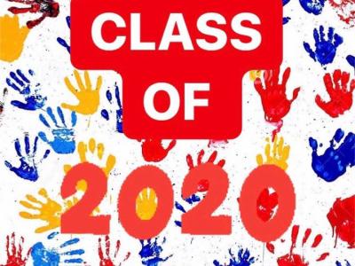 Class of 2020 handprints